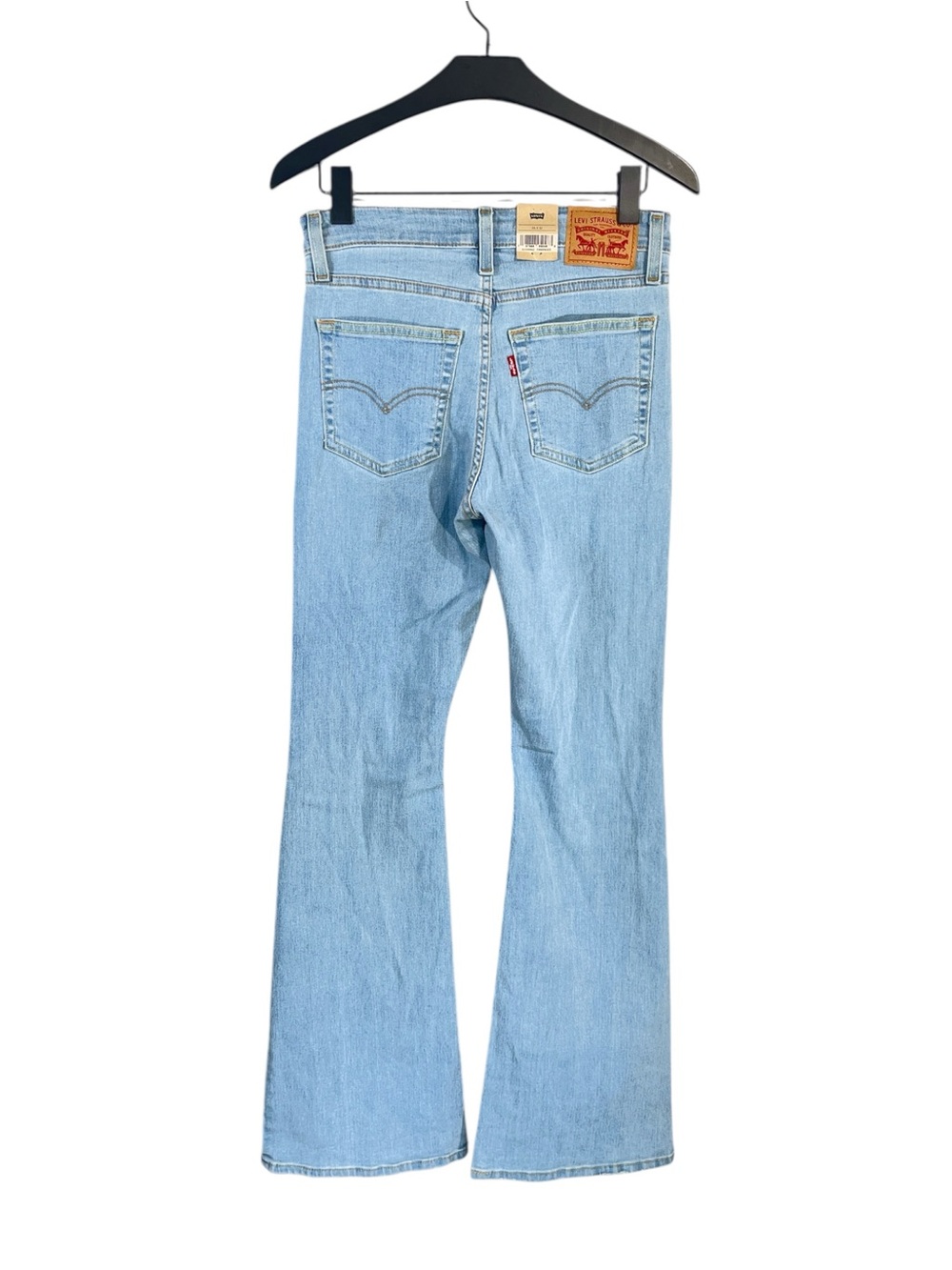 NWT Levi’s 726 Flare High Rise Jeans in Light Wash Denim Size W26 X L32 - Picture 6 of 7